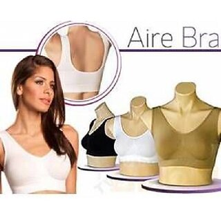 Buy Combo Pack of 3 Ladies Air Bra Slim Lift Sports Bra No Straps No Clips ( XXL) size Online @ ₹425 from ShopClues