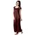 Riya Coffee colour sating night gown ,night dress only on 249