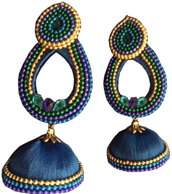 Buy Silk Thread Earrings Tread Earrings  Traditional Earrings Online in  India  Etsy