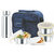 Rema - Stainless Steel Lunch Box Set with 3 Steel Containers + 1 Steel Bottle + 1 Plastic Container + Bag - DELIVERED DI