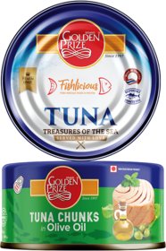 Golden Prize Tuna Chunk In Extra Vigin Olive Oil 185Gms