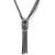 Voylla Black-Silver Multi-Layered Trendy Necklace  For Women