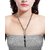 Voylla Golden-Black Chain Multi-layered Trendy Necklace  For Women