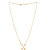 Voylla Golden Arrow Design Trendy Necklace  For Women
