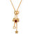 Voylla Golden Neck-piece With Dangling Charms  For Women