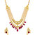 Voylla Layered Pearl Necklace Set with Kundan For Women