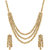 Voylla Multi-Layer CZ Studded Necklace Set For Women