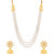 Voylla Dainty Pearl Embellished Necklace Set For Women