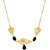 Voylla Black Stone Studded Modern Necklace  For Women