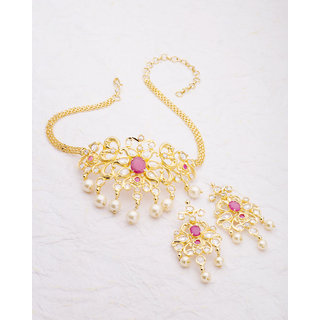 Buy Voylla Classy CZ Embellished Choker 
