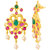 Voylla Gem Embellished Choker Necklace Set For Women