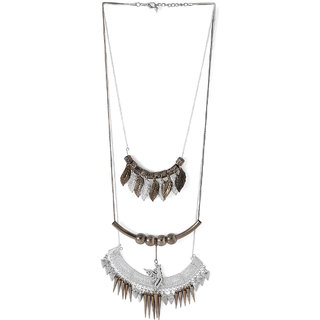 Voylla Multi-Stranded Trendy Necklace With Dangling Pattern  For Women