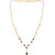 Voylla CZ Black and Gold Necklace Set For Women