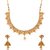 Voylla Golden Reprise Antique Inspired Necklace Set For Women