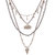 Voylla Multi-layered CZ Embellished Modern Necklace For Women