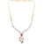 Voylla CZ Two Tone Plated Brass Necklace Set For Women