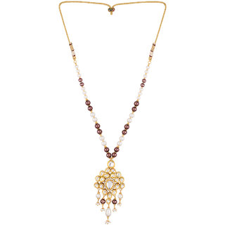 Voylla Classic Kundan Mehndi Necklace Set For Women