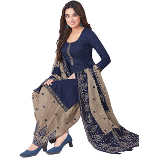 Women Shoppee's Colorful Cotton Salwar Suit Dupatta Unstiched Dress Material