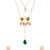 Voylla Pearl Embellished Floral Necklace Set For Women