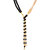 Voylla Pearl Necklace Studded with Black Beads For Women
