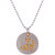 Dare by Voylla Dual Plated Allah Designer Pendant In Round Base With Chain For Men