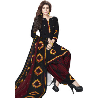 SVB Sarees Stylish Synthetic Salwar Suit Dupatta - Unstiched Dress Material