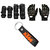 Spidy Moto Biker Combo Of Knee Pads, Elbow Pads, Pro-Biker Hand Gloves, Black KTM Key Chain