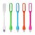 Combo of 5 Flexible USB LED Light Lamp For Home (5V, 1.2W) (Multicolour)