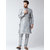 ABH LIFESTYLE Men's Silk Blend Kurta Pyjama set (Grey)