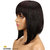 Wonder Choice Korean Fiber Synthetic Short Straight Hair Wig For Girl / Women Hair Extension - Natural Black