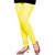 Cotton Lycra Leggings for Womens ( Yellow )