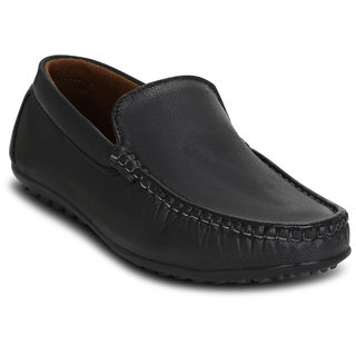 Kielz-Black-Slip-On-Men's-Loafers