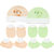 Neska Moda Baby Green and Orange Mittens  Booties with Cap Set 6 Pcs Combo  0 To 6 Months