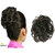 Wonder Choice Women Hair Bride Bun Stylish Rubber Bun Juda Free Size - Natural Black, Hair Extensions