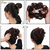 Wonder Choice Women Hair Bride Bun Stylish Rubber Bun Juda Free Size - Natural Black, Hair Extensions
