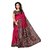 Glamour Maroon Art Silk Printed Saree With Blouse