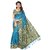 Glamour Blue Art Silk Embellished Saree With Blouse