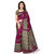 Glamour Purple Silk Embellished Saree With Blouse