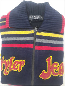 Boys Collar Zipper Sweater
