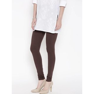 Cotton Leggings for Womens ( Brown )