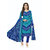 Risera Women's Synthetic Printed Unstitched Salwar Suit Dress Material(Blue)