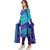 Risera Women's Synthetic Printed Unstitched Salwar Suit Dress Material(Blue)