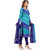 Risera Women's Synthetic Printed Unstitched Salwar Suit Dress Material(Blue)