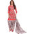 Risera Women's Synthetic Printed Unstitched Salwar Suit Dress Material(Orange)