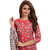 Risera Women's Synthetic Printed Unstitched Salwar Suit Dress Material(Orange)