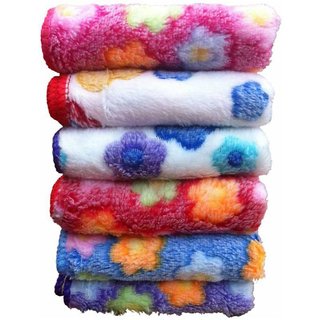 Concepts Face Towels Pack of 6 (Assorted colour and design)