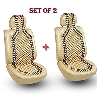 Car Seat Bead Wooden Acupressure Design For All Cars - Set of 2
