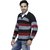 Christy's Collection Striped V-Neck Casual Mahroon Men's Sweater