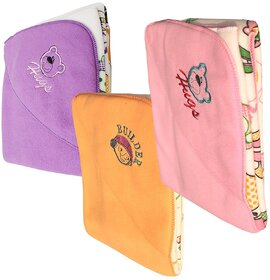 Princeandprincess Double Layer Fleece Reversible Baby Blanket, (Multicolor) (Pack of 3)