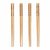 Kartik Set of 10 Pairs Designer Natural Round Bamboo Reusable Chopsticks, Size 9.5 Inch (Color and Design May Vary)